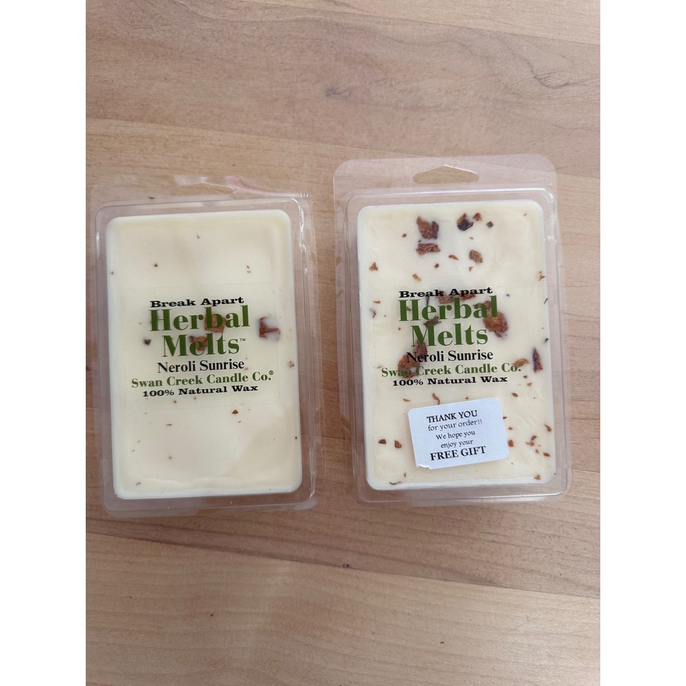 Swan Creek Candle Co Neroli Sunrise Herbal Melts Natural Soy Wax Set of 2 02276